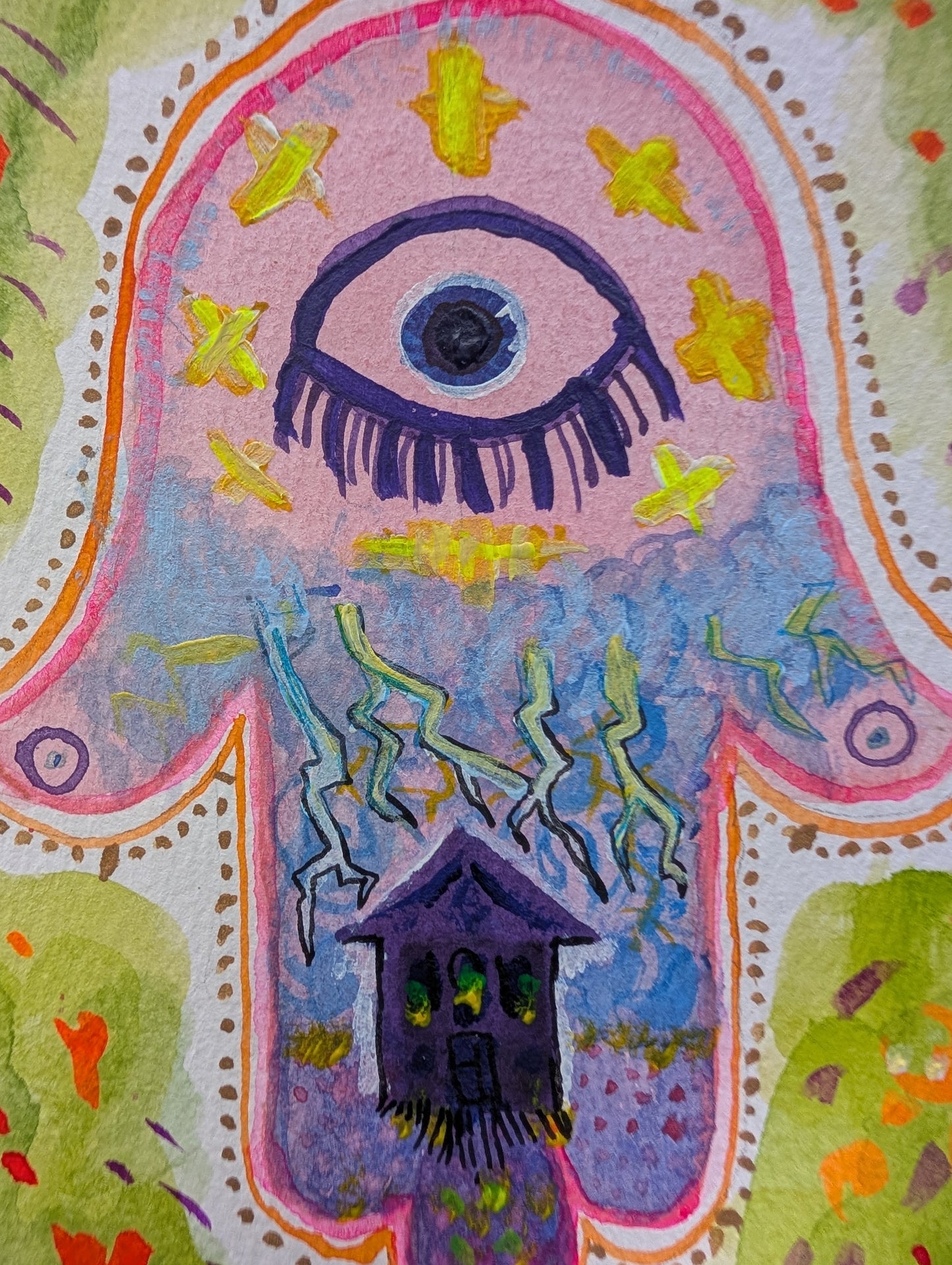 Original Painting, Bless You And Keep You