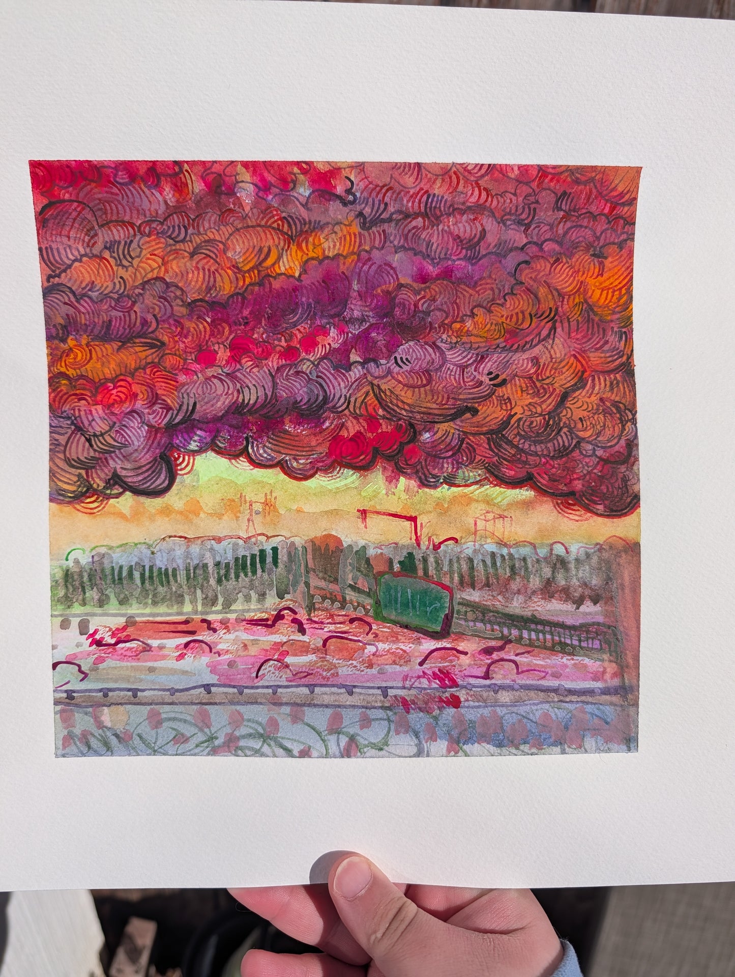 Winter Sunset Over I-95