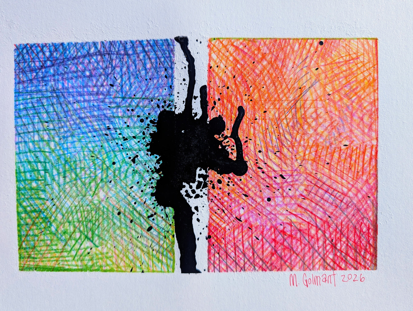 Through/Between Original Illustration