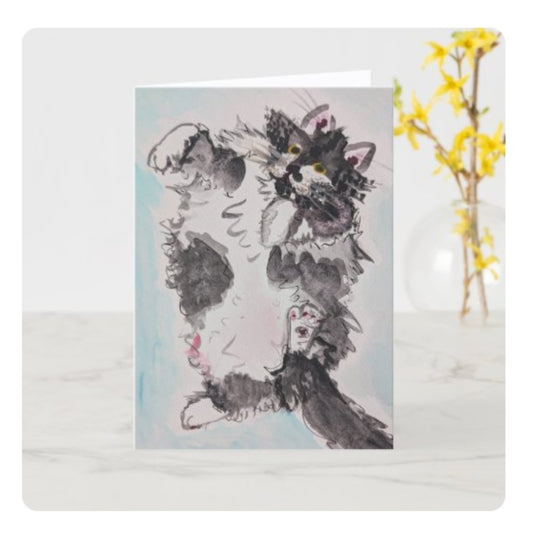 Belly Up! Greeting Card