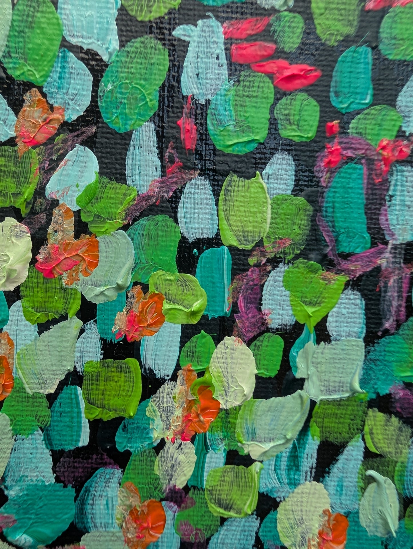 Reservoir Lilies and Brake Lights Original Painting