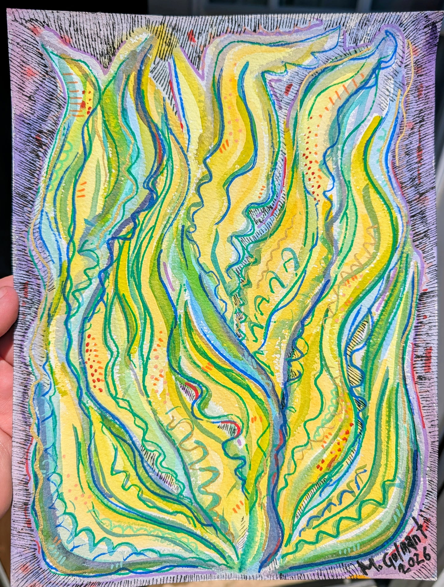 Frond Sway Original Painting