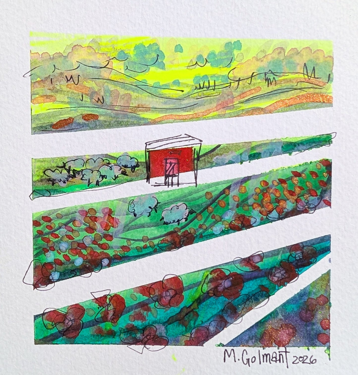 Pastoral Visions Original Painting